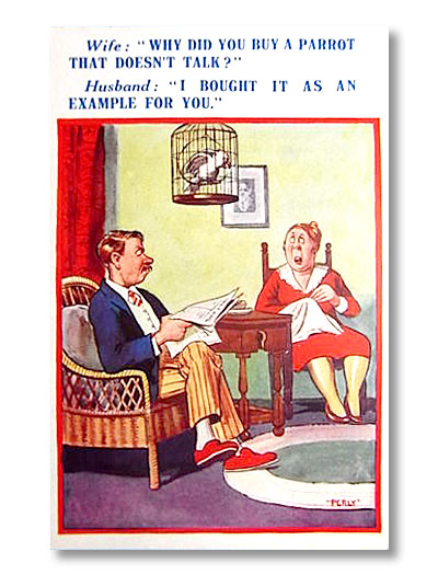 1930s comic postcard