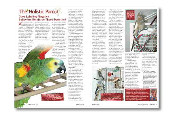Parrots 151 - August 2010
