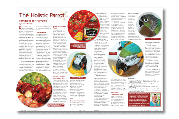 Parrots magazine June 2011