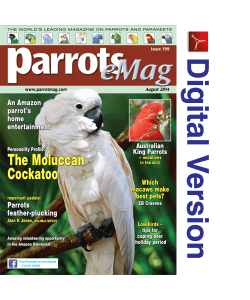 Parrots magazine eMag 199 August 2014