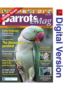 Parrots magazine eMag 200 September 2014