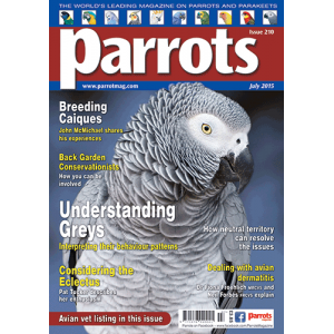 Parrots magazine, Issue 210, July 2015