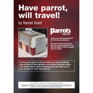 Have parrot will travel!